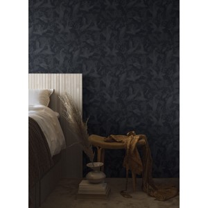 Papeldecor|Papier peint effet craquelé gris avec argent|Papier Peint 2