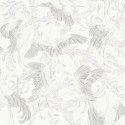 Borastapeter|Papier peint grues orientales blanc neutre|Papier Peint