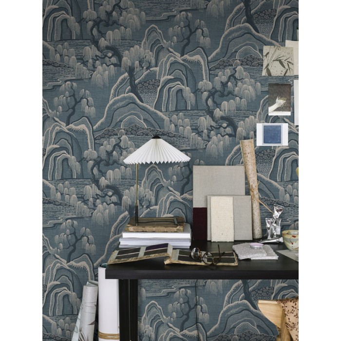 Borastapeter|Wallpaper beige blue Japanese landscape|Wallpaper