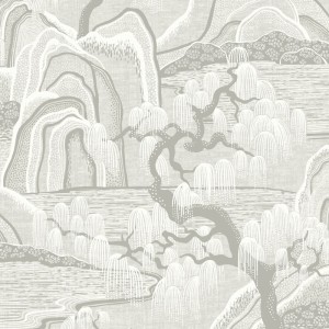 Casamance|Wallpaper linen violet textured|Wallpaper