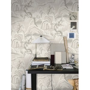 Casamance|Wallpaper linen violet textured|Wallpaper 2