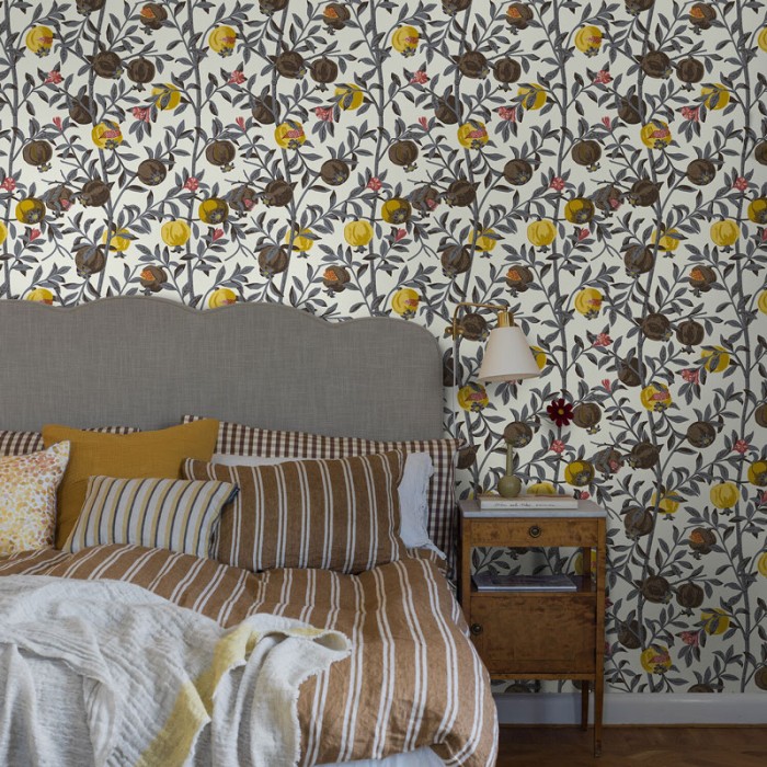 Borastapeter|Wallpaper pomegranate fruit floral|Wallpaper