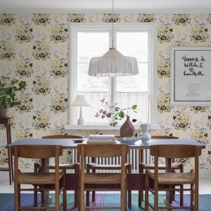 Eijffinger|Modern style green interlaced shapes wallpaper|Wallpaper 2