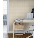 Borastapeter|Papier peint quadrillage nordique beige blanc|Papier Peint