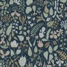 Borastapeter|Papier peint floral scandinave multicolore bleu|Papier Peint