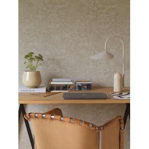 Papeldecor|Papier Peint baroque ornemental blanc et argent|Papier Peint 2
