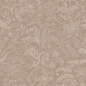 Papeldecor|Juvenile wallpaper with original types of flowers|Wallpaper
