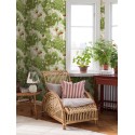 Borastapeter|Papier peint floral splendeur vert blanc|Papier Peint