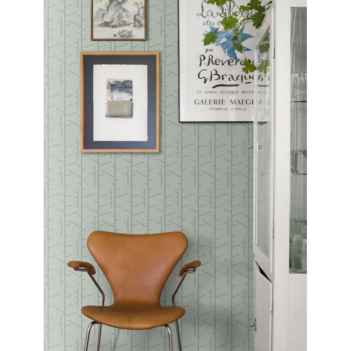 Borastapeter|Wallpaper green stems minimalist|Wallpaper