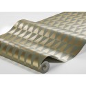 Borastapeter|Papel pintado geométrico escandinavo dorado verde grisáceo|Papel Pintado