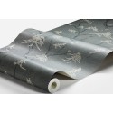 Papeldecor|Japanese wallpaper with trees resembling Asian temples, bluish-gray|Wallpaper