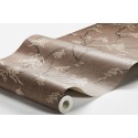 Papeldecor|Papier peint moderne avec des arbres japonais marron rouge rouille|Papier Peint
