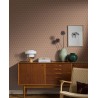 Papeldecor|Geometric wallpaper in pink and brown tones|Wallpaper