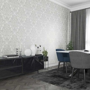 Marburg|Wallpaper with modern gray and white plaster stucco|Concrete Imitation 2