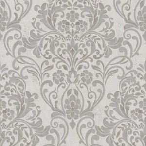 Marburg|Papel pintado ornamental efecto hormigón gris|Damasco 2