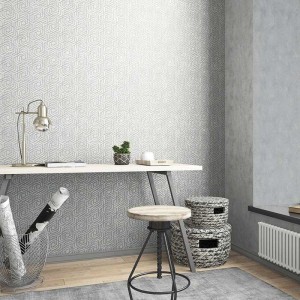 Marburg|Papel pintado ornamental efecto hormigón gris|Damasco 2