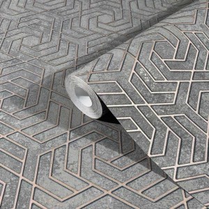 Marburg|Papier Peint béton style industriel gris métallisé|Papier Peint