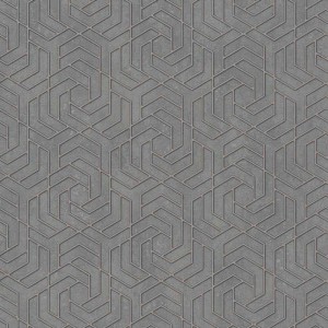 Marburg|Papel pintado ornamental efecto hormigón gris|Damasco 2