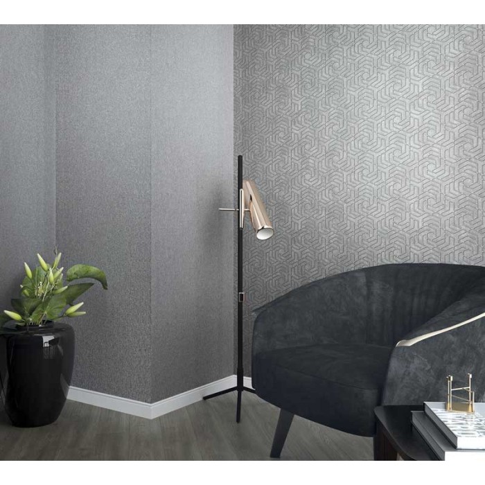 Papel pintado hormigón relieve gris plateado - Marburg City Glam 32625