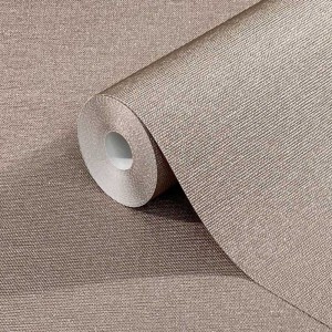 Eijffinger|Contemporary minimalist wallpaper in rosy brown|Contemporary