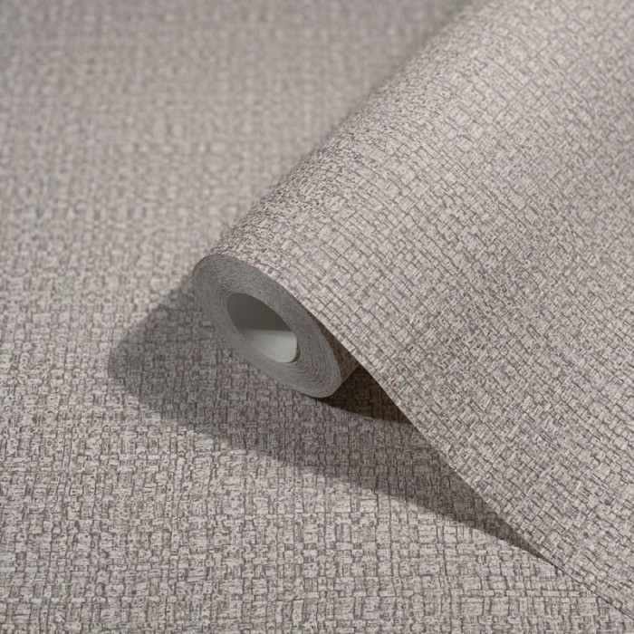 Papel pintado efecto mimbre beige grisáceo brillo - Marburg Vintage 32807