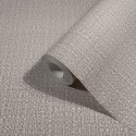 Papel pintado efecto mimbre beige grisáceo brillo - Marburg Vintage 32807