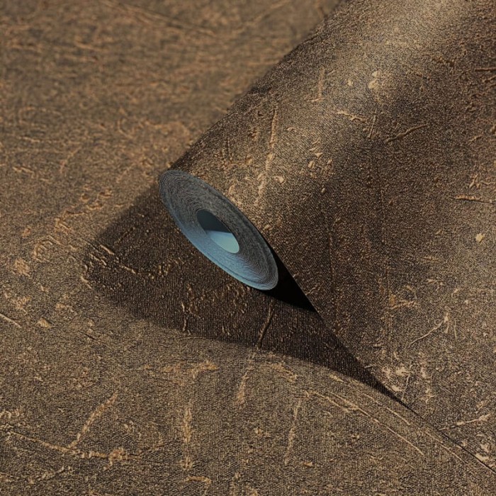 Marburg|Papel pintado texturas yeso marrón y bronce brillo|Industrial