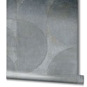 Marburg|Papier Peint effet ciment avec des demi-cercles|Papier Peint