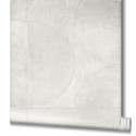 Marburg|Modern wallpaper with silver gray circles, cement effect|Circles
