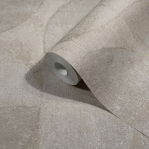 Casadeco|Papier peint moderne avec formes de cercles bleu multicolores|Cercles