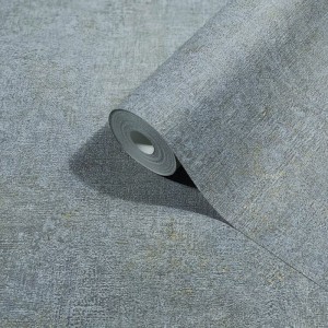 Casamance|Leinwandtapete blau gefärbt|Tapeten