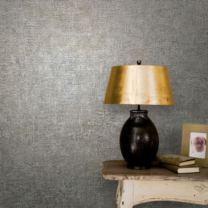 Marburg|Papier Peint ciment gris métallisé brillant|Papier Peint