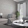 Papeldecor|Papel pintado ornamental gris y rosa efecto hormigón|Papel Pintado