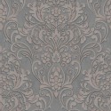 Papeldecor|Papel pintado ornamental gris y rosa efecto hormigón|Papel Pintado