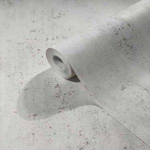 Casadeco|Papel pintado estilo japonés blanco, origami de papel efecto arrugado|Papel Pintado