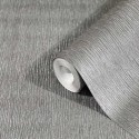 Papeldecor|Papier peint béton gris argent métallisé avec relief|Papier Peint