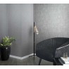 Papeldecor|Papier peint béton gris argent métallisé avec relief|Papier Peint