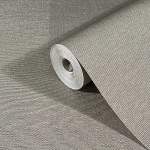 Elitis|Tapete in silber-bronze Korboptik, moderner Stil|Tapeten