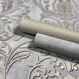 Elitis|Tapete in silber-bronze Korboptik, moderner Stil|Tapeten 2