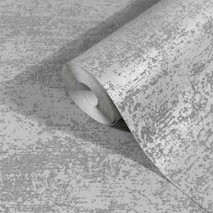 Papeldecor|Papier peint textile pour salon fleurs duveteuses tons beige|Papier Peint