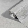 Papeldecor|Graue glänzende Metallic-Tapete mit Sandstruktur|Tapeten