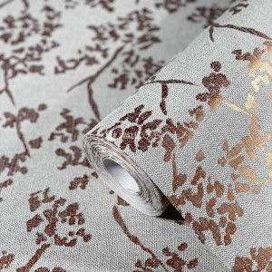 Casamance|Blumentapete rosa-violett|Tapeten