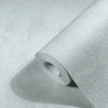 Papel pintado liso efecto yeso plata brillo - 221-2373