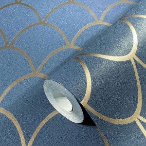 Grandeco|Jungle landscape tropical forest gray and beige wallpaper|Wallpaper