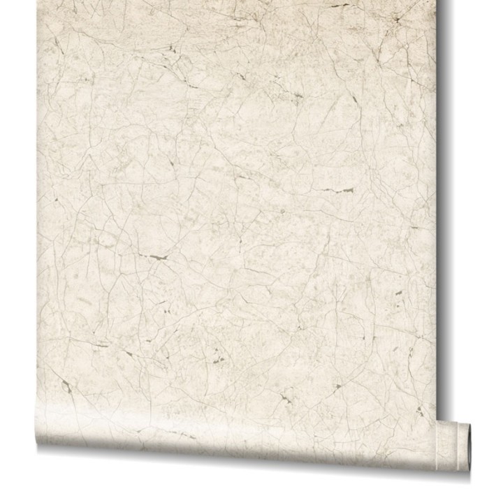 Papeldecor|Wallpaper plaster effect beige-grey with cracks|Wallpaper