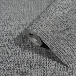 Grandeco|Papier peint en fibre naturelle, jute beige style scandinave|Imitation Raphia