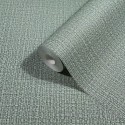 Papeldecor|Papier peint effet vannerie ou raphia turquoise-gris scintillant|Papier Peint