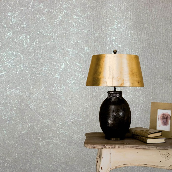 Papeldecor|Tapete in Putzoptik grau mit Beigeton|Tapeten