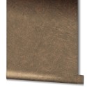 Papel pintado texturas de yeso color marrón bronce brillo -  221-2415