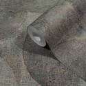 Papeldecor|Papel pintado formas circulares gris marrón efecto cemento|Papel Pintado